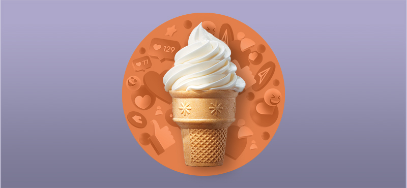 Скачивай приложение и получай вкусное мороженое!